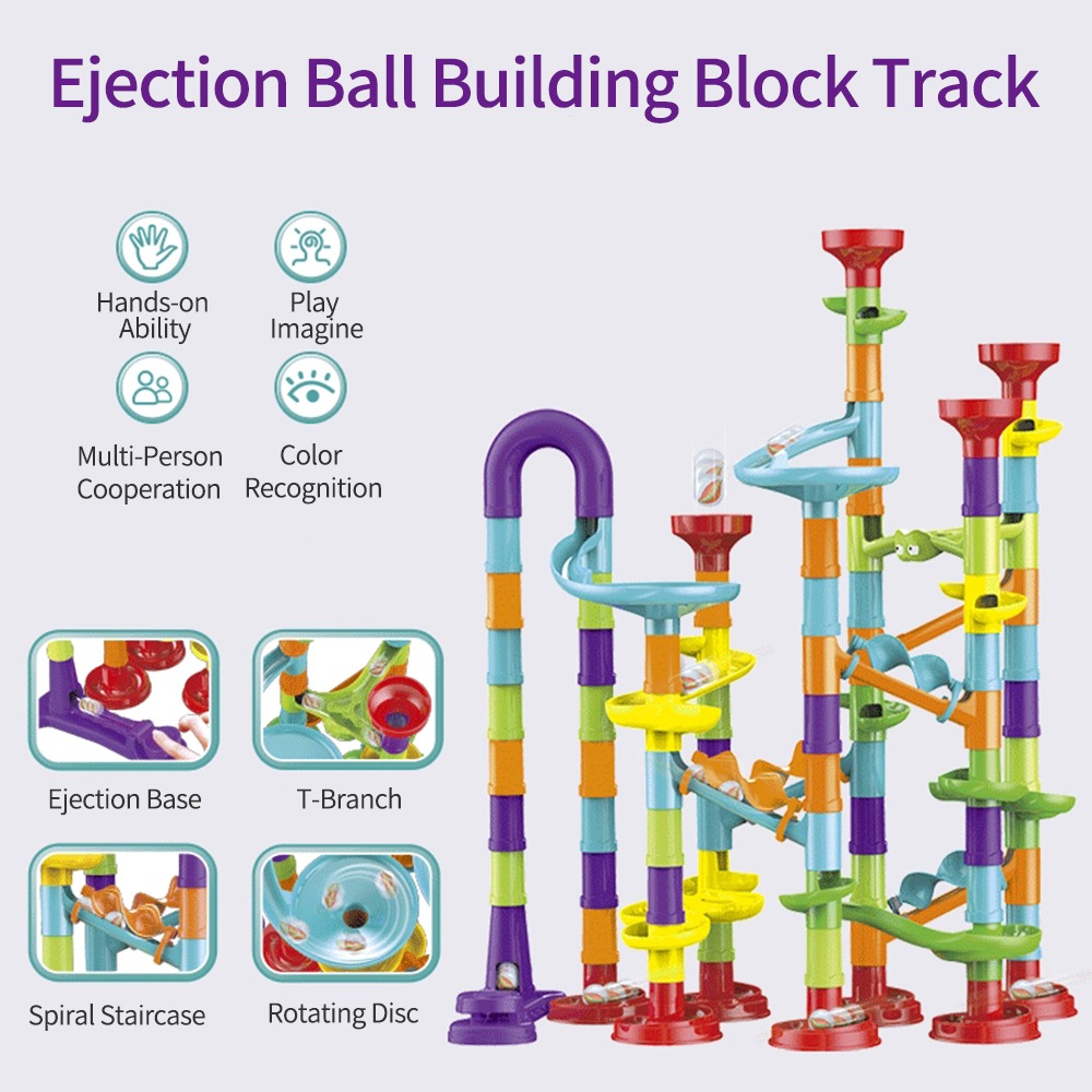 Conjunto De Jogos Building Block Age Stem Marble Learning - Imagem 4