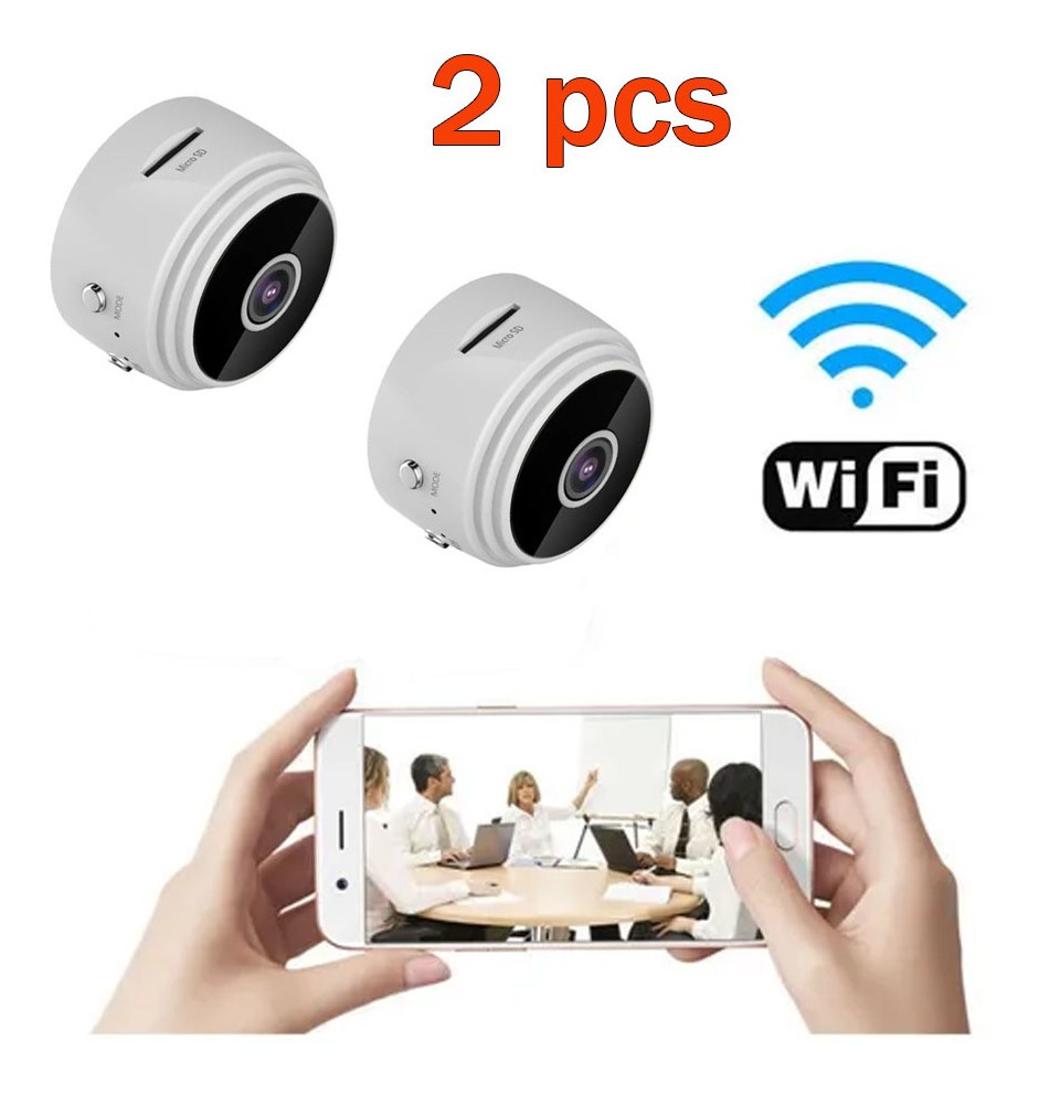 Mini Camera Ip Espiã Wifi A9 Magnética Bateria Portatil 2pcs - Imagem 11