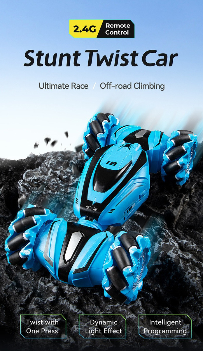 Deformação Do Controle Remoto Gesture Rc Car Drift Stunt 2.4 - Imagem 3