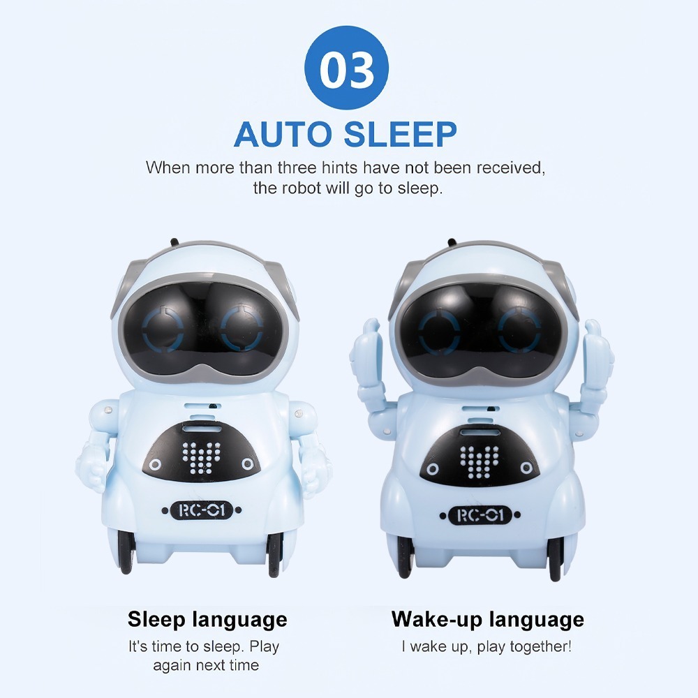 939a Pocket Robot Talking Dilogo Interativo Registro De - Imagem 7