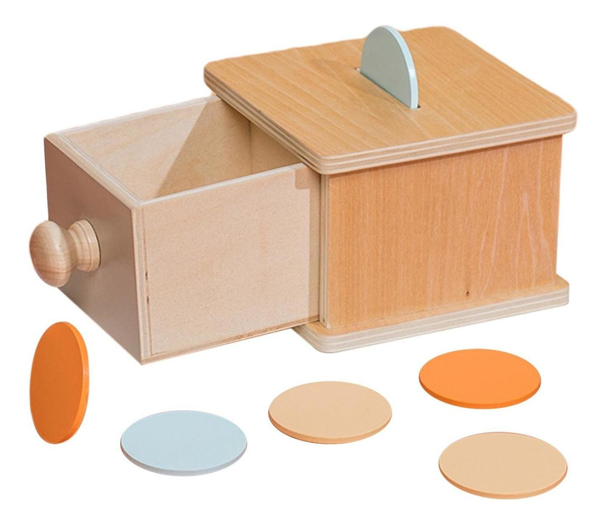 Caixa De Permanência De Objetos Montessori Habilidades - Imagem 2