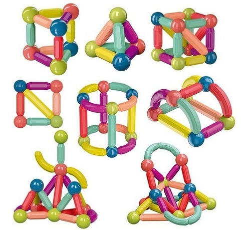 20pcs Big Size Magnetic Stick Building Blocks Ímãs Para Cria - Imagem 7