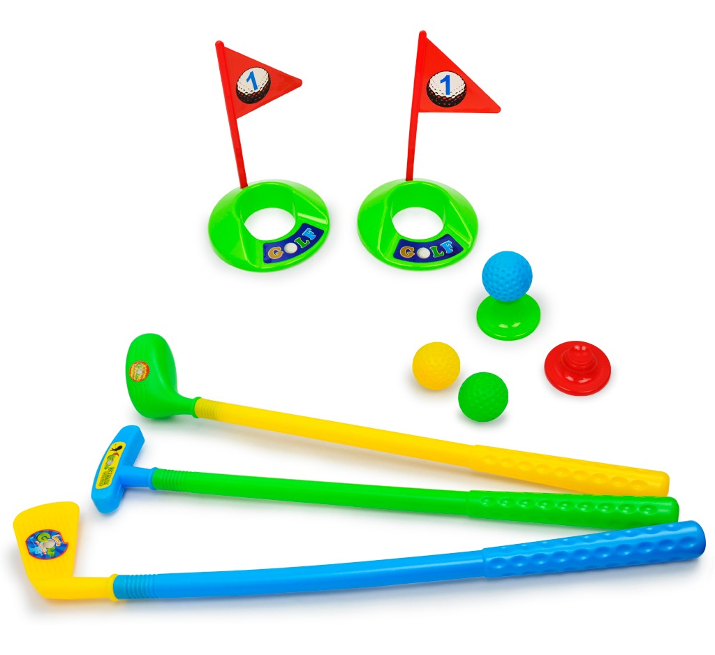 9pcs Plástico Mini-jogo De Golfe Conjunto Crianças Clube - Imagem 6