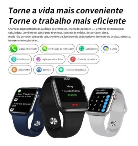 Pulseira Smartwatch Iwo Hw12 À Prova D'água + - Imagem 3