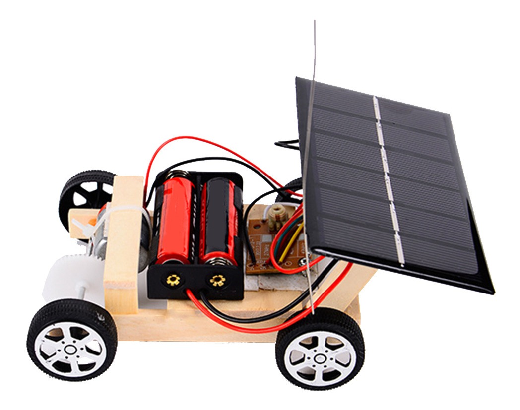 Diy Solar Controle Remoto Carro Crianças Brinquedos Rc Educa - Imagem 7