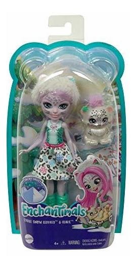 Boneca Pequena Enchantimals Sybill Snow Leopard 6in - Imagem 7