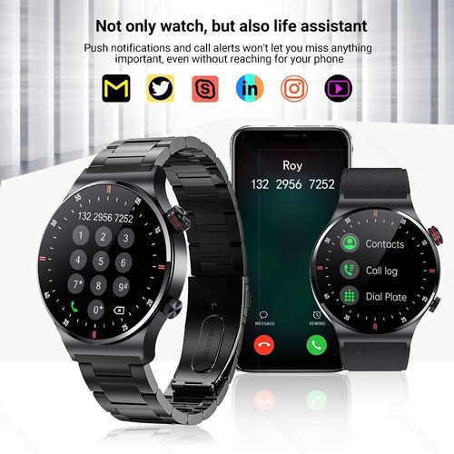 Smartwatch Lige Bluetooth Nfc Men Sport À Prova D'água - Imagem 2