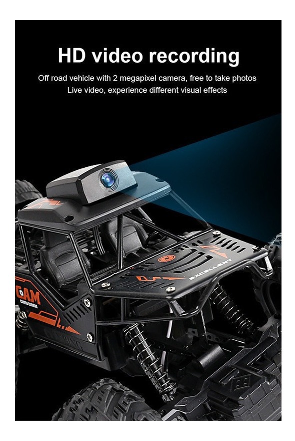 Carrinho Controle Remoto Rock Crawler Off Road Câmara Hd - Imagem 3