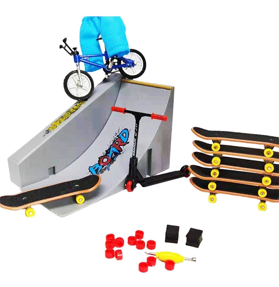 Brinquedo Infantil Mini Scooter Ramps Fingerboard Bike Cdh-7 - Imagem 2