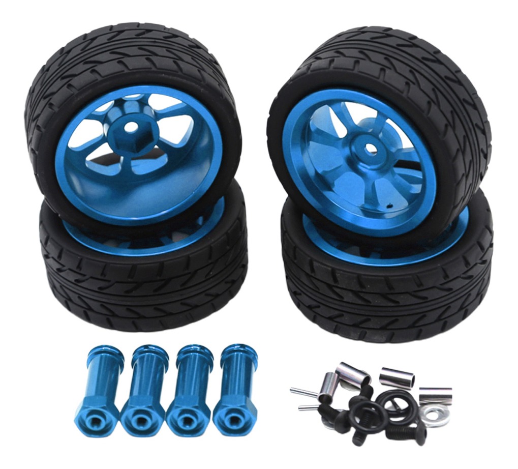4 Peças 1/14 Rc Car Pneus Para Wltoys 144001 Com 12mm