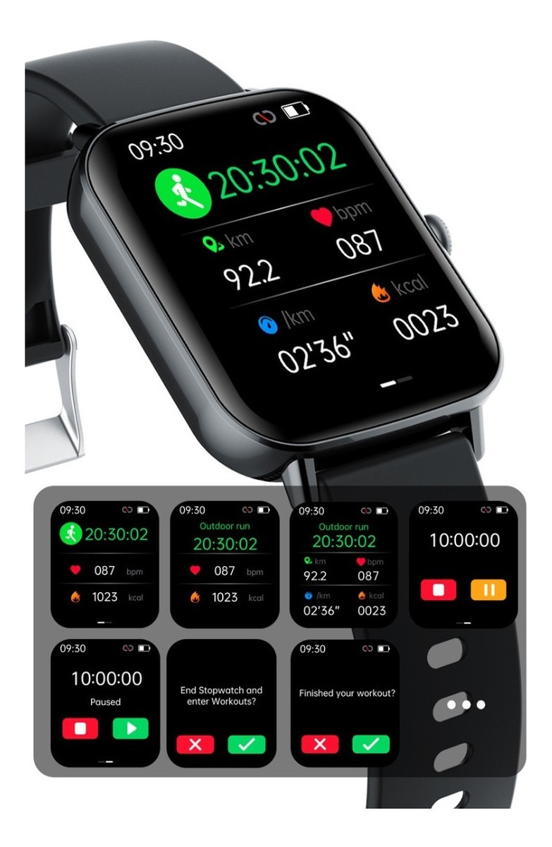 Relógio Bluetooth Smart Call Sport Waterproof Answer 1.91 - Imagem 10