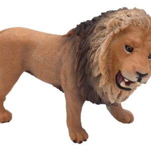 Decalque Engraçado Do Animal Do Leão Com Padrão De Festa