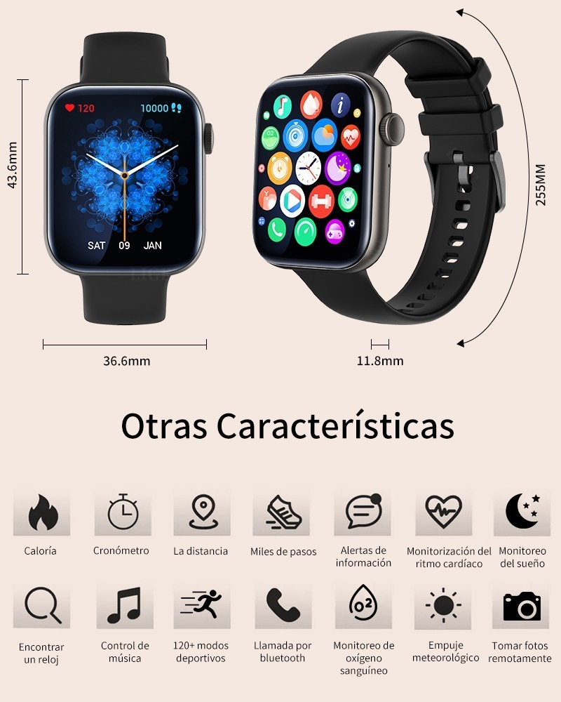 Relógio De Chamada Inteligente Bluetooth De 1,81 Polegadas P - Imagem 19