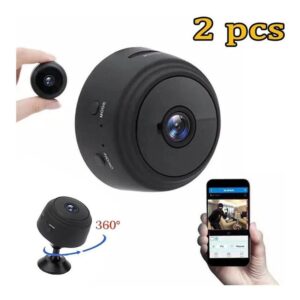 Micro Camera Espia Tempo Real Camera Wifi Externa Espiã 2pc