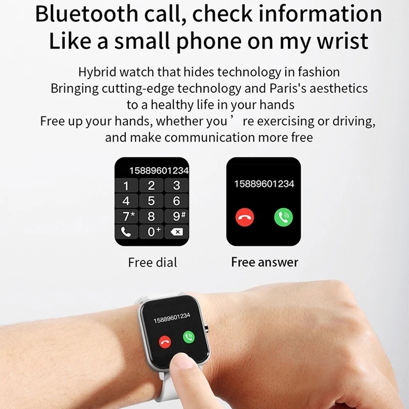 2022novo Reló Inteligente Bluetooth Sensível Toque Esportivo - Imagem 7