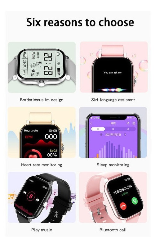 Smartwatch À Prova D'água Para Mulheres Relógio Esportivo - Imagem 4