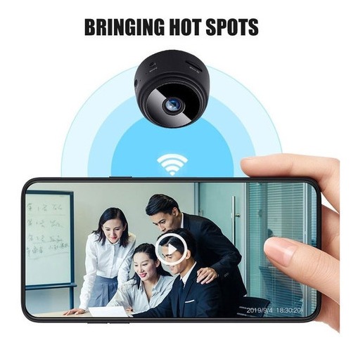 2pcs Mini Câmera Espiã Carro Wifi Sem Fio Hd Espionagem - Imagem 6