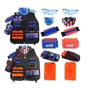2 Jogos De Colete Tático Infantil Para Nerf Gun