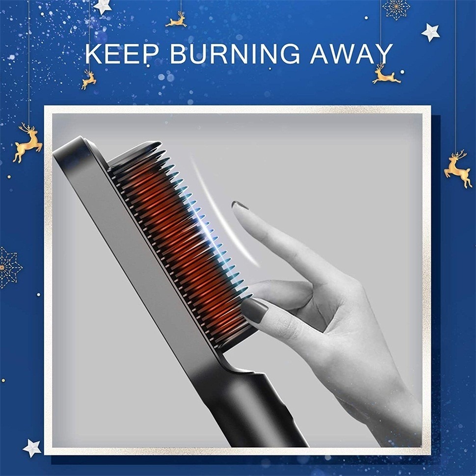 Escova De Cabelo Estilo Pente De Cauda Reta Cabelo Molhado E - Imagem 5