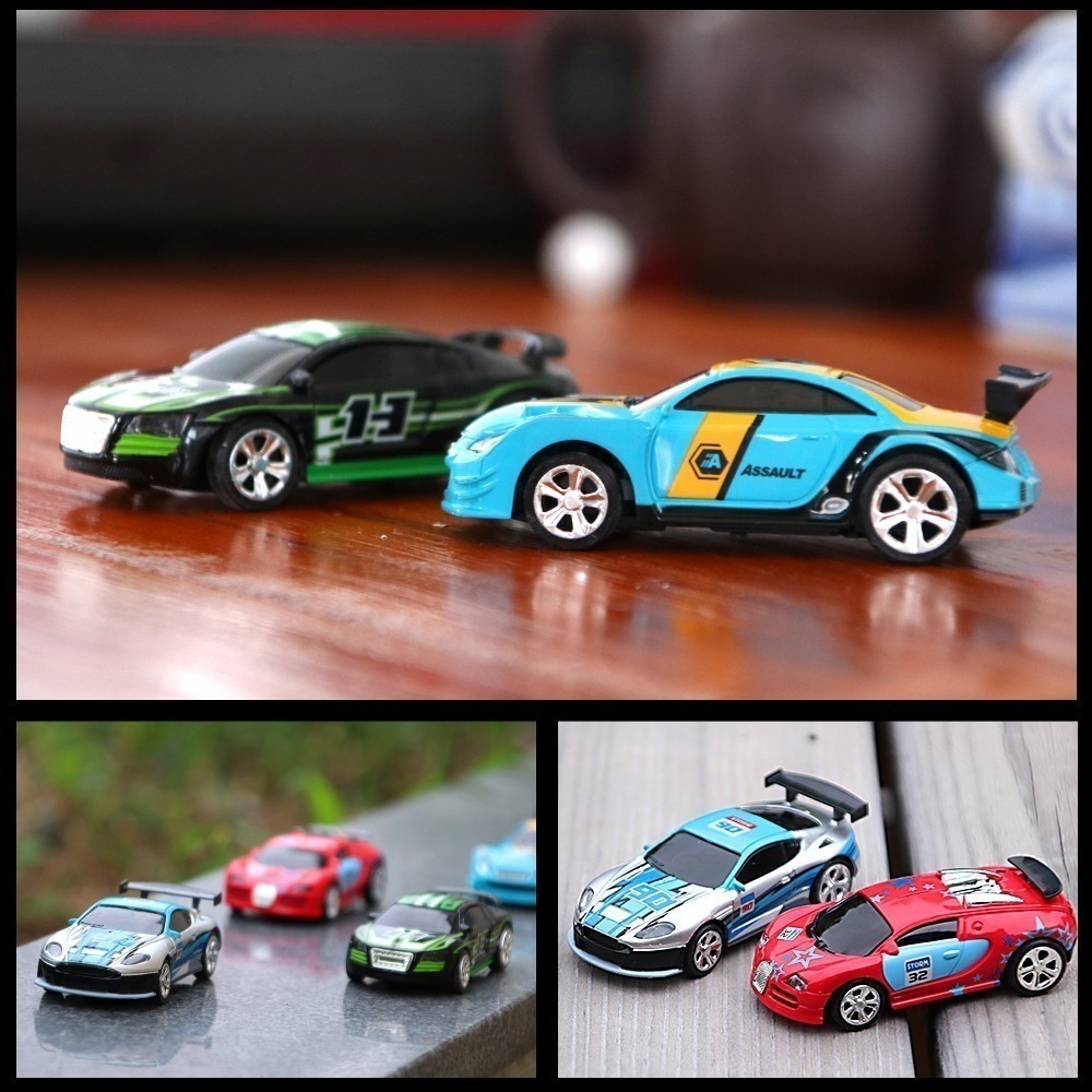 Mini Coke Can Rc Radio Controle Remoto Micro Racing Car Toy - Imagem 7