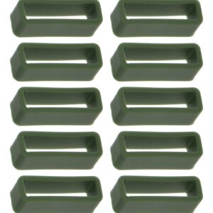 Presilhas De Pulseira De Borracha De Relógio Verde Escuro