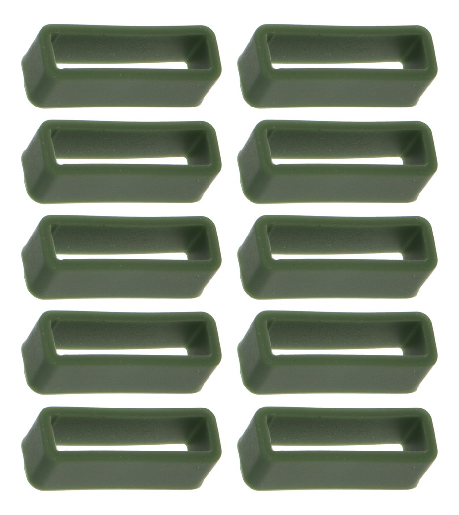 Presilhas De Pulseira De Borracha De Relógio Verde Escuro