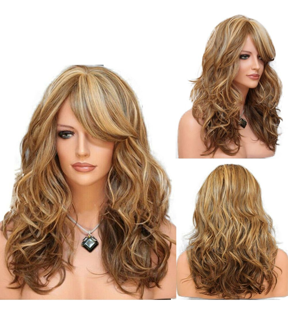 Perucas Longas Encaracoladas Peruca De Cabelo Ombreparty Per - Imagem 12