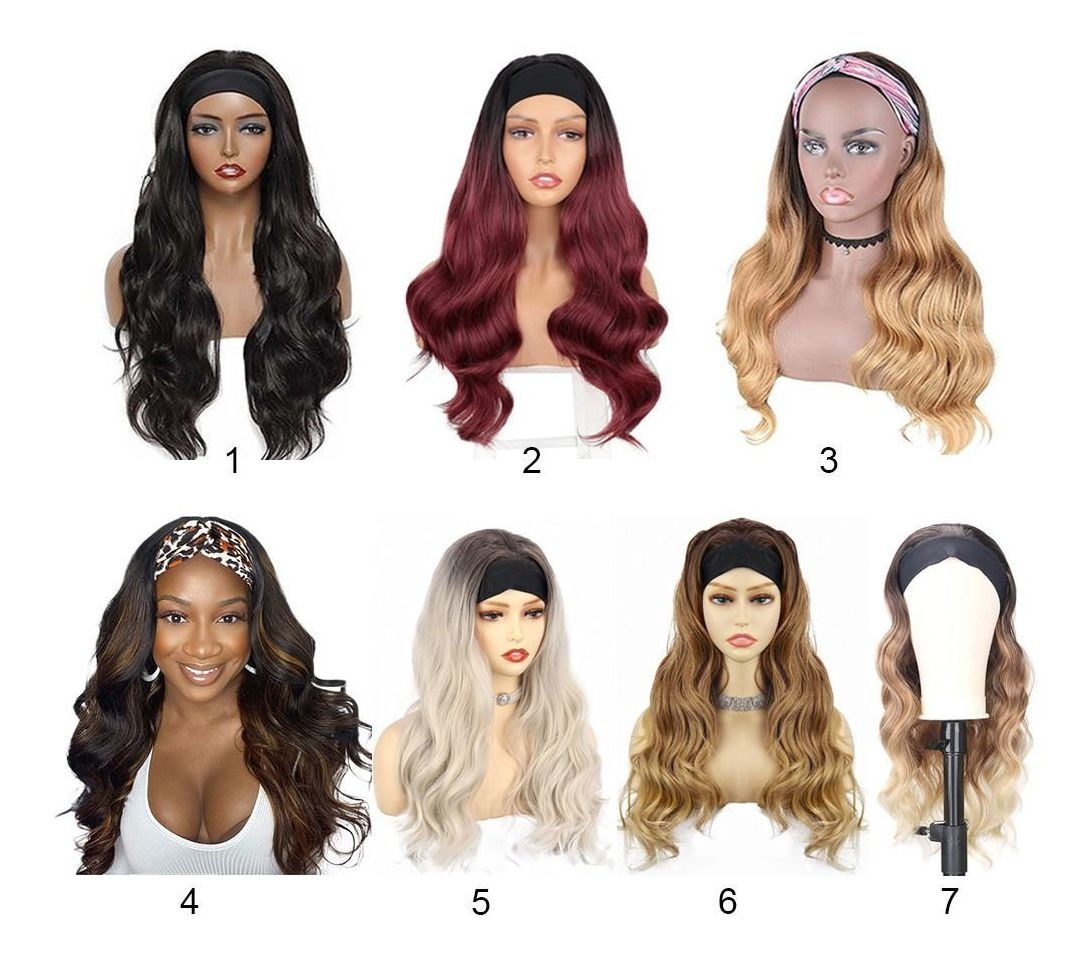 Faixa De Cabeça Peruca Hairband Wighigh Quality Fashion Wome - Imagem 2