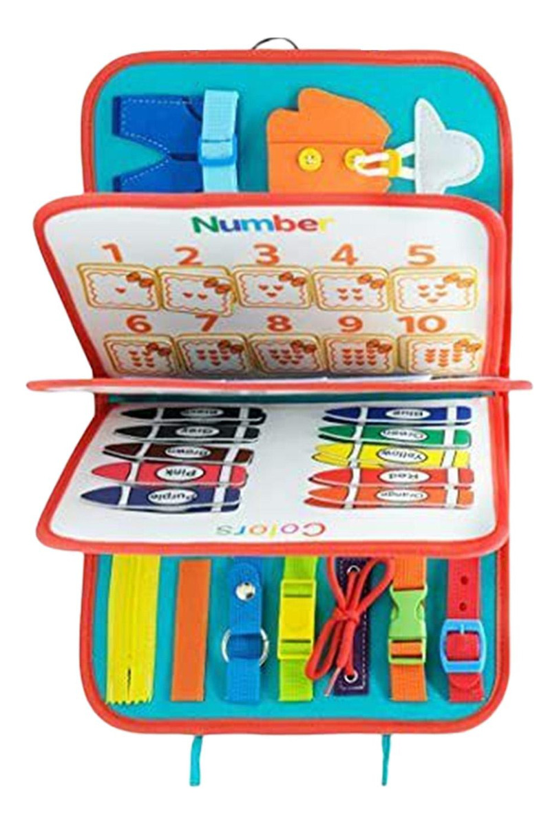 Montessori Toddler Busy Board Aprendizagem Educacional - Imagem 3