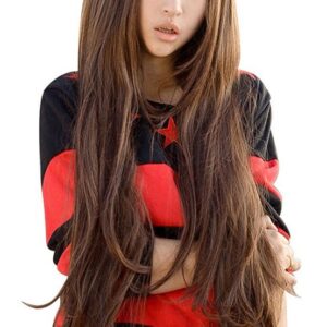 Orfi Mulheres 80cm Moda Peruca De Cabelo Encaracolado Longo