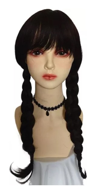 Traje De Dança Merlina/perucas De Cosplay Wednesday Addams - Imagem 4