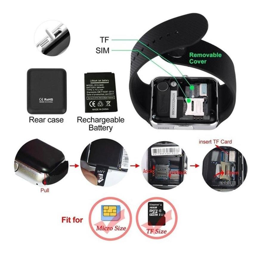 Modelo De Smartwatch Smartwatch Gt08 - Imagem 5