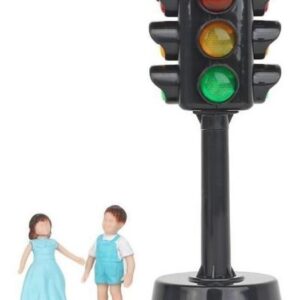 2 X Mini Sinal De Trânsito Semáforo Elétrico Com Som E