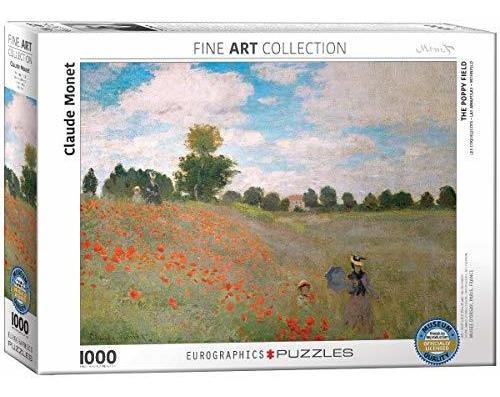 Eurographics O Campo De Papoula Por Claude Monet 1000