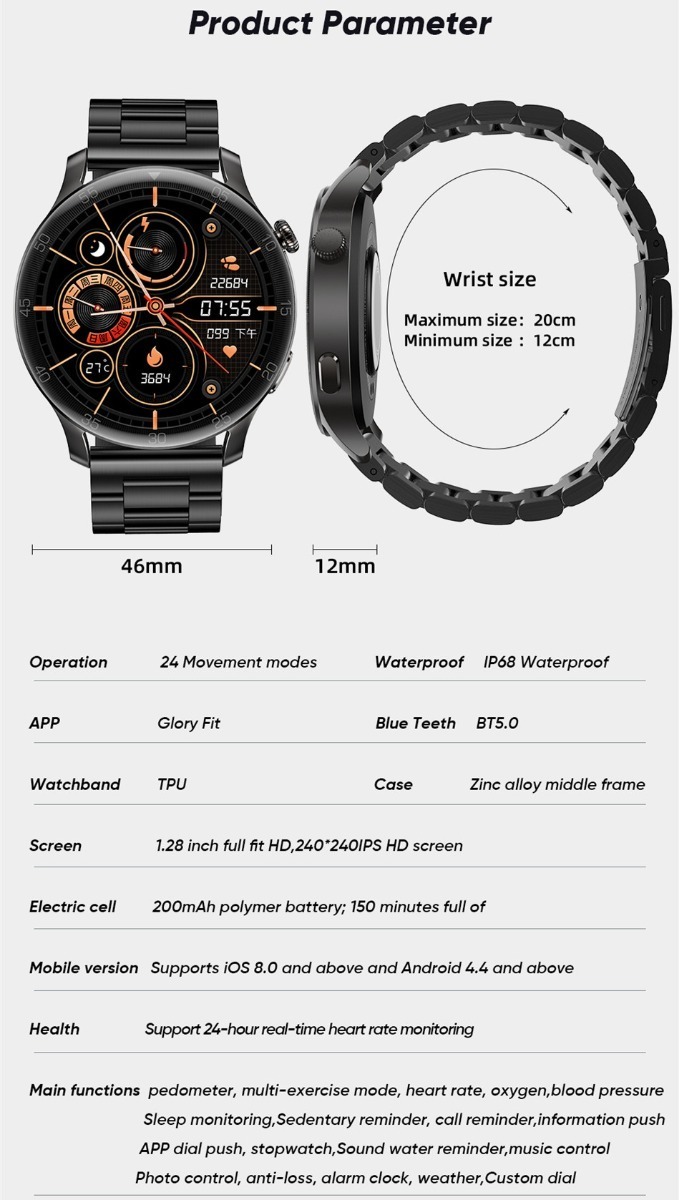 Foxbox-bluetooth Smartwatch À Prova D'água Esporte - Imagem 10