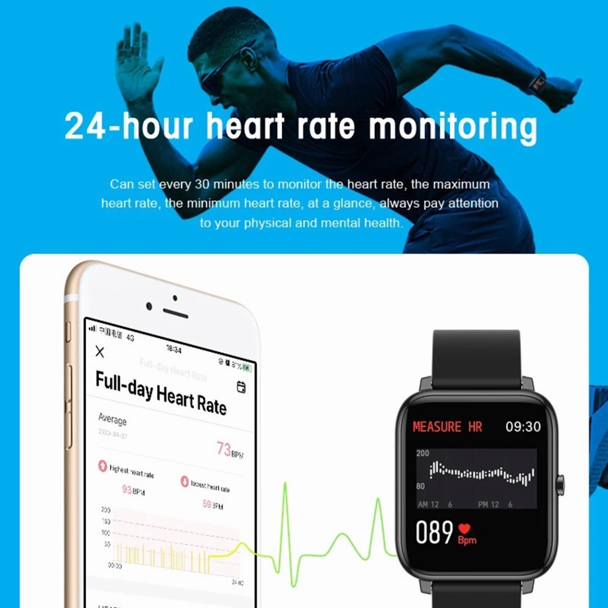 Smartwatch Para Senhoras Para Xiaomi Huawei Bluetoo - Imagem 21
