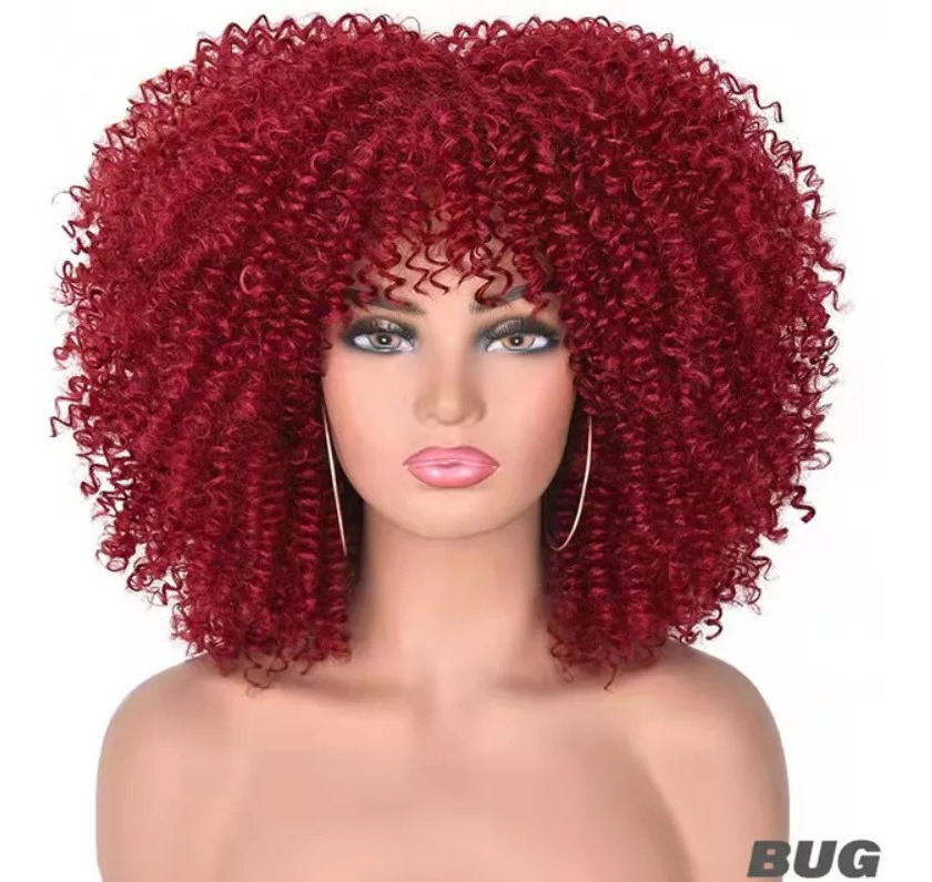 Peruca Peruca Afro Cacheada Para Uso Diario - Imagem 26