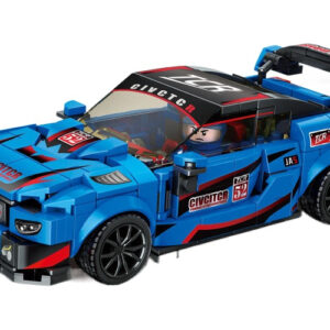 Presente De Bloco De Construção Infantil 372 P Blue Racing C