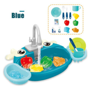 Brinquedos Para Pia De Cozinha Acessórios Montessori Azul