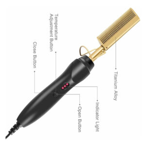 Pentes De Prensa Térmica Para Alisador De Cabelo Hot Comb