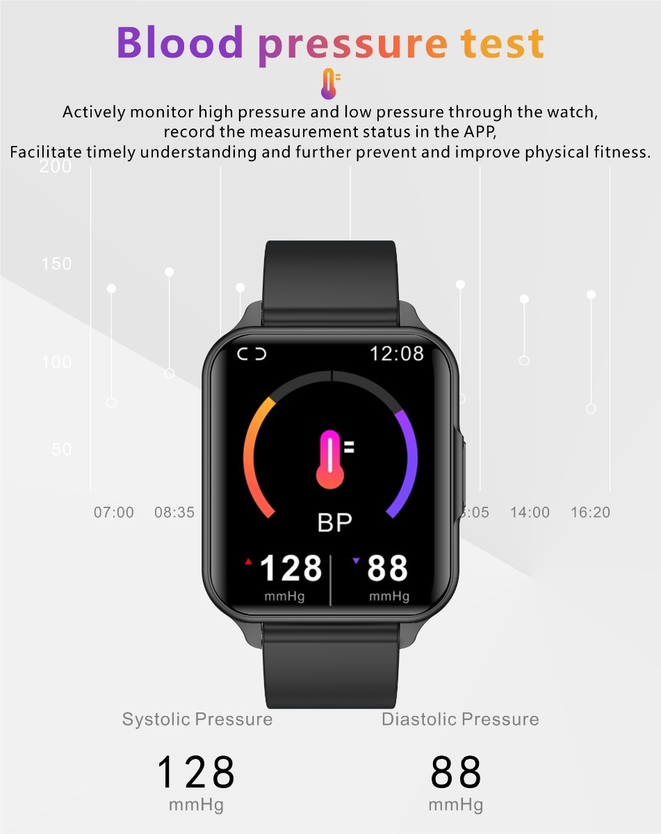 Sport Bluetooth Smartwatch Homens Mulheres Relógio De Temper - Imagem 12