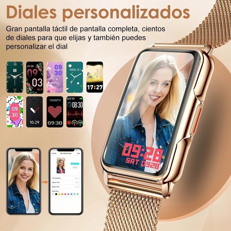 Relógio Smartwatch Smart Band Bluetooth Inteligente Feminino - Imagem 2