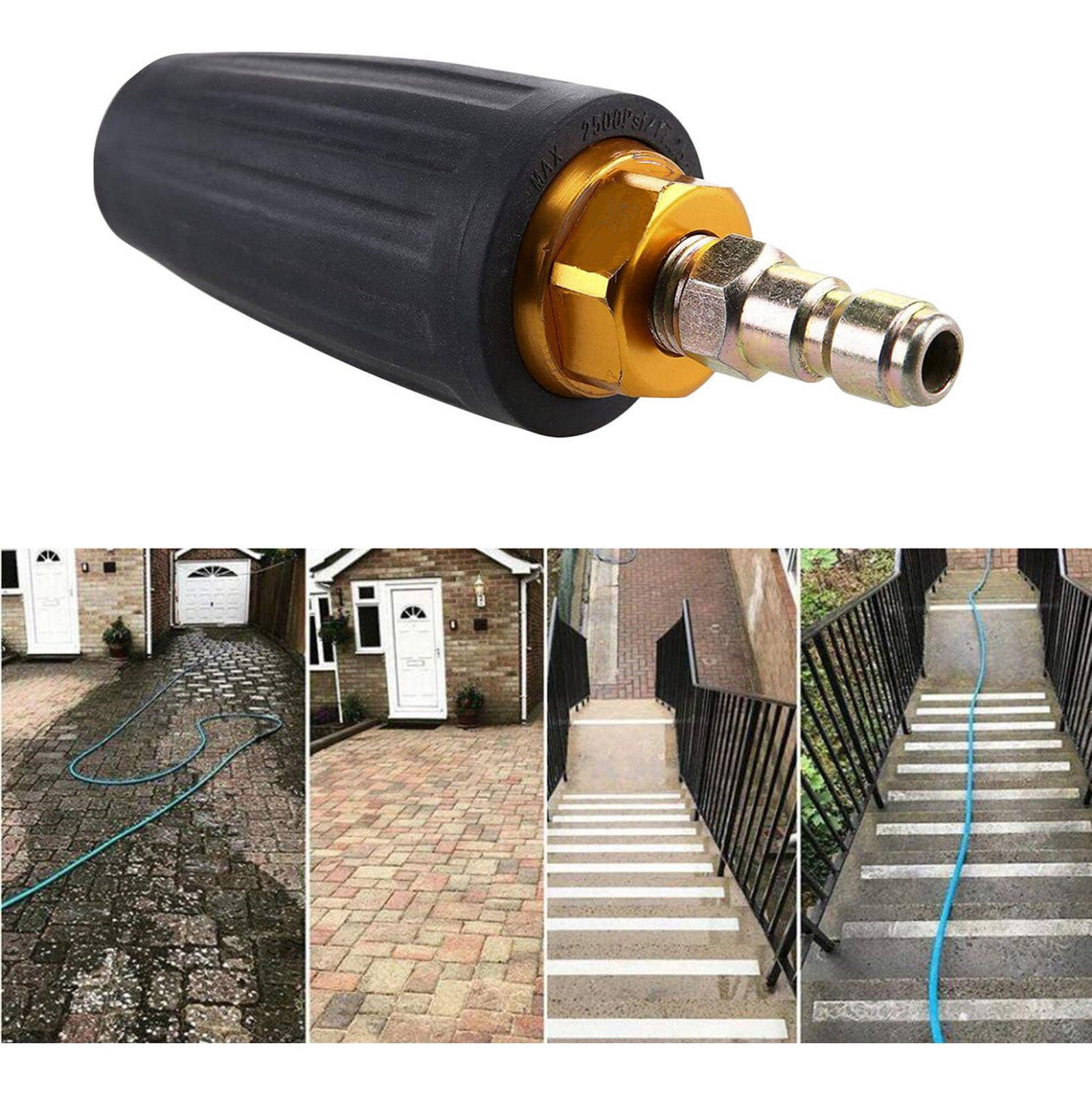 Bico Turbo Rotativo Para Lavadora De Pressão 1/4 Universal - Imagem 14