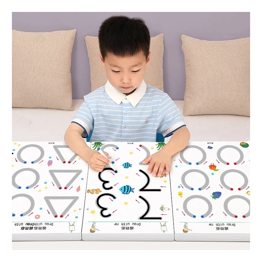 Conjunto De Livros De Exercícios Reutilizável Magic Practice