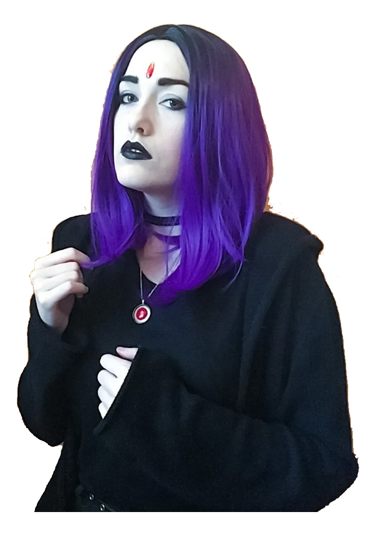 Perucas De Cosplay Anime Crow, Peruca Colorida Roxa - Imagem 2