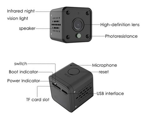 Câmera De Espião De 136 Graus Mini Wifi P2p App Night Vision - Imagem 6