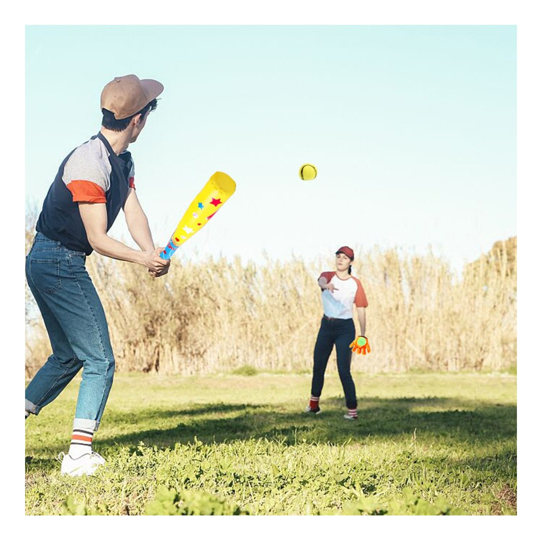 Conjunto De Brinquedos De Beisebol Infantil Para Esportes Ao - Imagem 8
