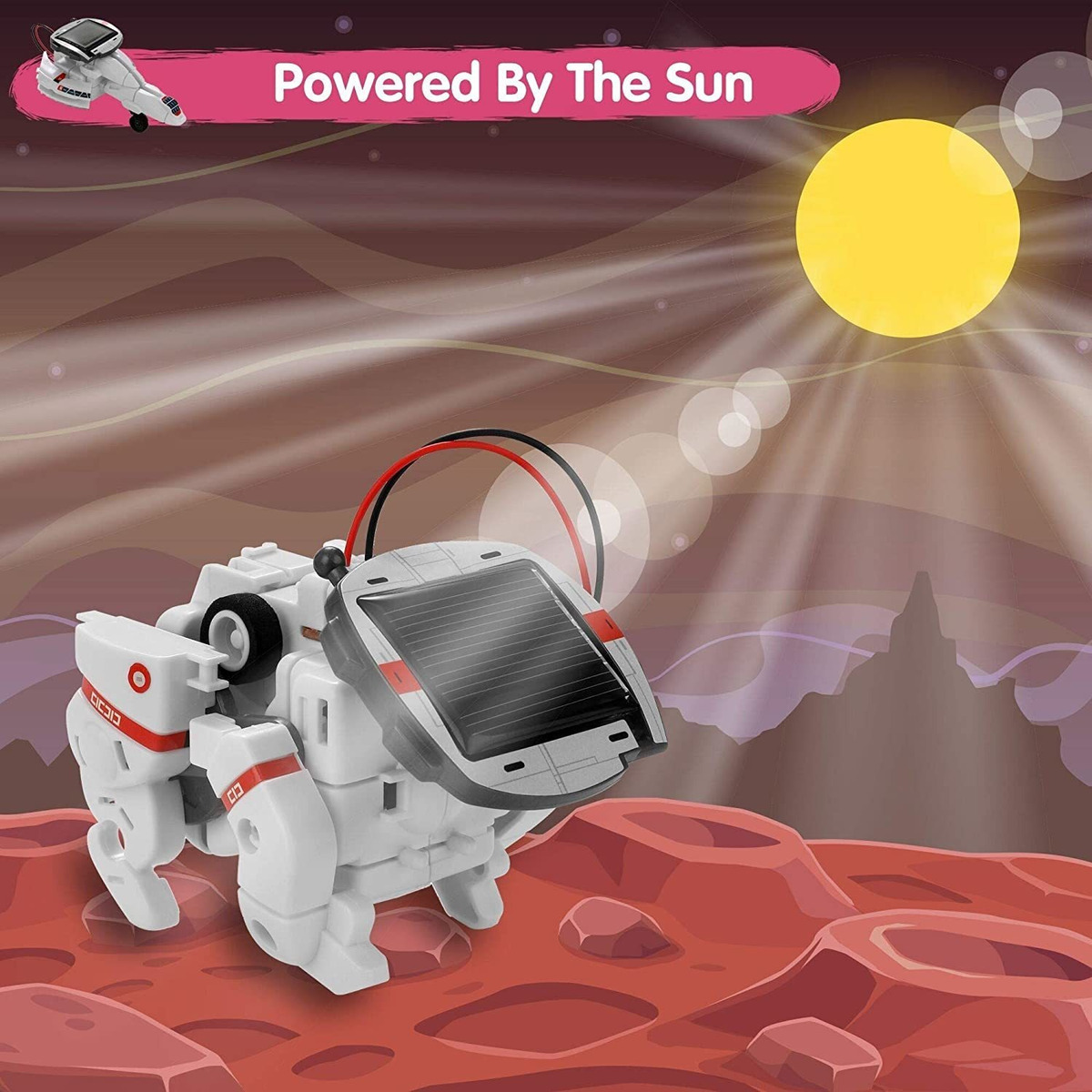 Solar Robot Toys 6 Em 1 Kits De Aprendizagem De Haste Educac - Imagem 3