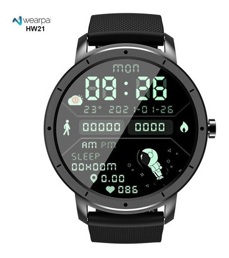 Relógio Smartwatch Redondo Hw21 Com Discagem Astronauta