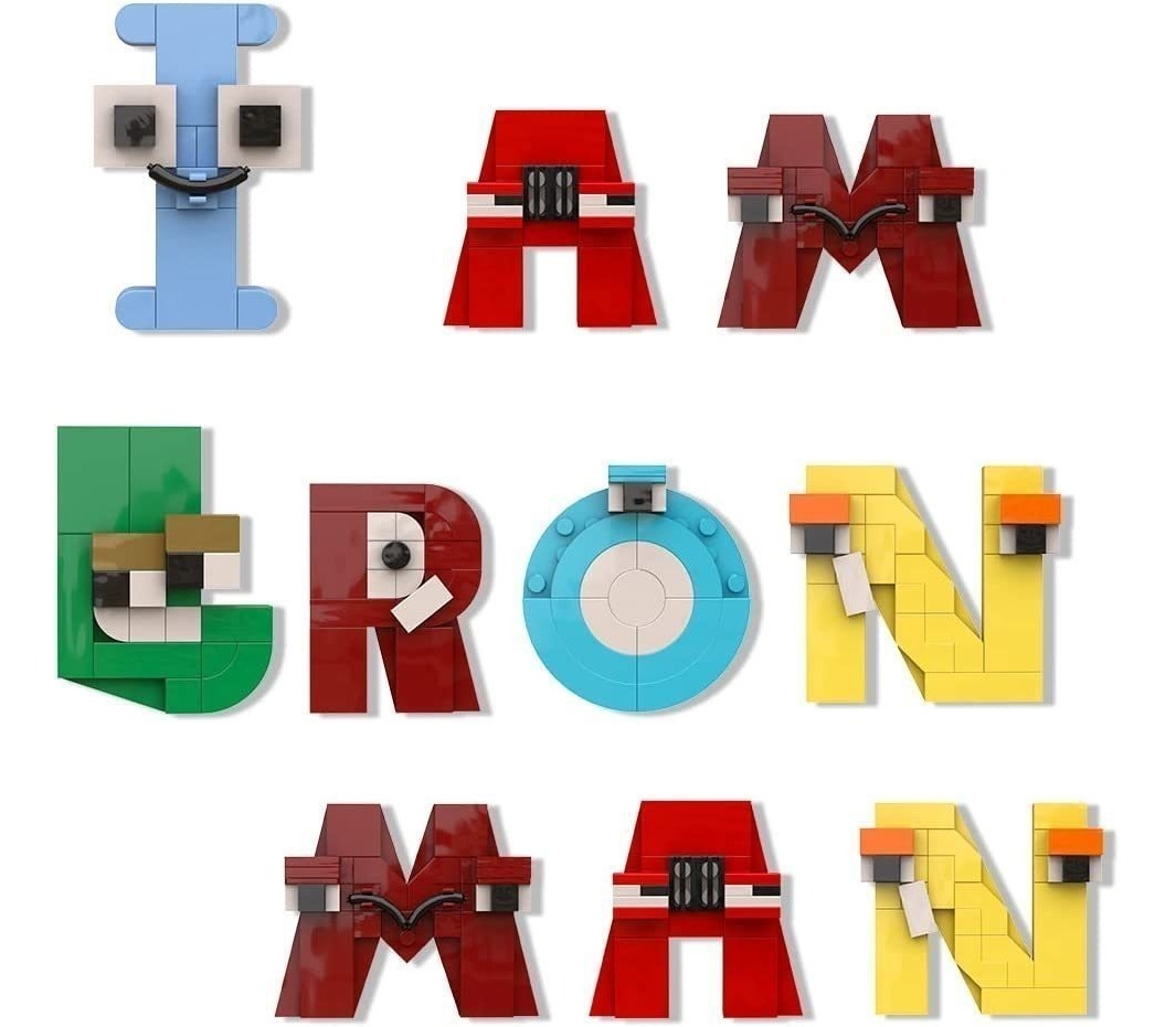Conjunto De Blocos De Construção Alphabet Lore, A-m/n-z, Abc - Imagem 10